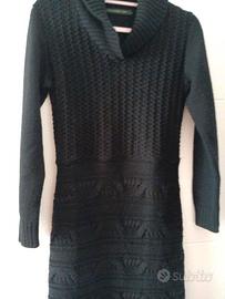 Maxi pull vestito in lana merinos e elastane S/M