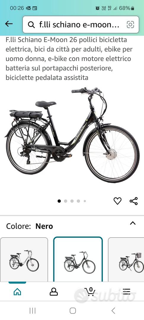E-Bike/Bicicletta elettrica Schiano nera uni Biciclette In
