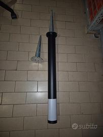 Faretto da giardino tubolare palo lampadina e27