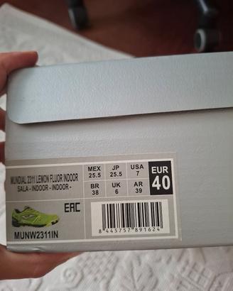 scarpe Tg.40 calcio a 5 JOMA Interno