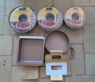Set di 6 stampi da forno master patisserie nuovi 
