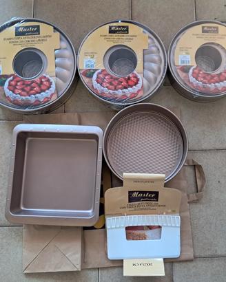 Set di 6 stampi da forno master patisserie nuovi 