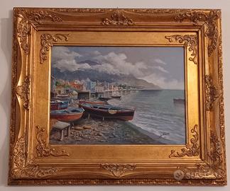 Dipinto  Quadro Marina di Sorrento L. Seme