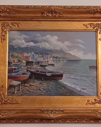 Dipinto  Quadro Marina di Sorrento L. Seme