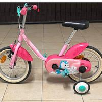 Bicicletta Btwin unicorn da bambina 14 pollici