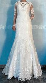 Abito da sposa in tulle ricamato marca Rosa Clarà