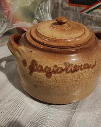 pentola fagioliera in terracotta 