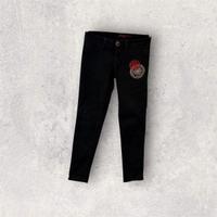Jeans skinny neri Desigual con ricamo