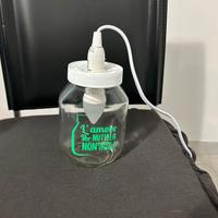 Lampada da comodino vaso nutella