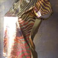 Roberto cavalli t shirt donna oro taglia 42 NUOVA