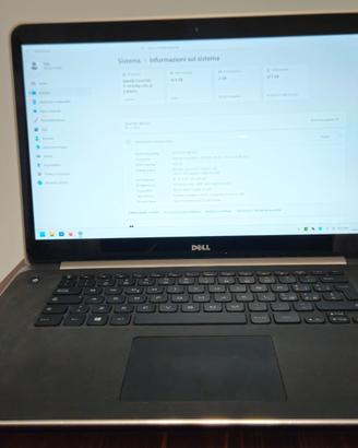 Notebook Dell touchscreen con processore i7