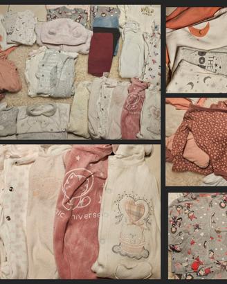 Lotto bambina da 2 a 12 mesi