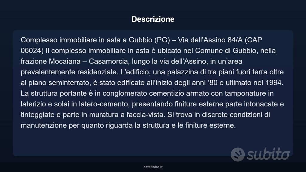 Immobile in asta di 320 m² a Gubbio - Vista 5