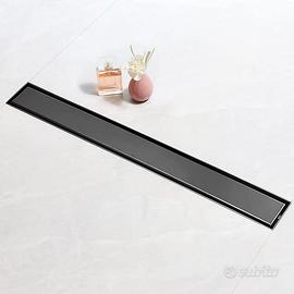 Canalina Scarico Doccia Nero 80cm