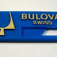 BULOVA cartellino in plastica originale anni '70