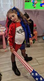 Harley Quinn Carnevale bambina con batman e joker