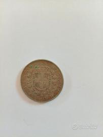 Vittorio Emanuele 2 lire stemma 1863