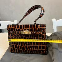 Borsa nuova in vera pelle ovino stampato coccod