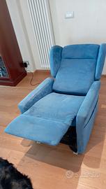 Poltrona elettrica ribaltabile con telecomando