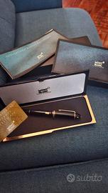 Rara penna montblanc oro 18kt 750 vintage anni '90