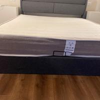 Letto contenitore più materasso memory 180x200cm