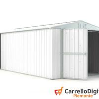 Box garage auto in Acciaio 327x611cm 19mq bianco