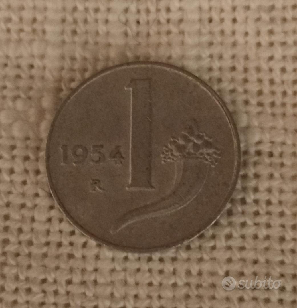 moneta da una lira del 1954 - Collezionismo In vendita a Treviso