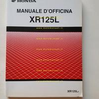 HONDA XR 125 L 2003 manuale officina ITALIANO