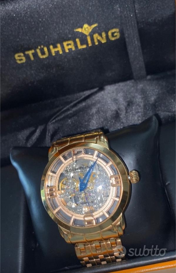 Stührling Orologio Da Uomo Aviatore Original - Quadrante Analogico, Giorno E Data, Cinturino In Pelle