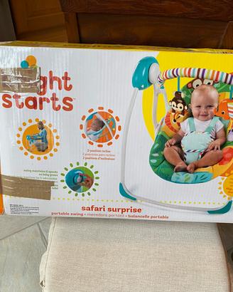 Altalena Portatile Bright Starts - Safari Surprise