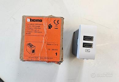 Presa BTICINO usb C doppia 