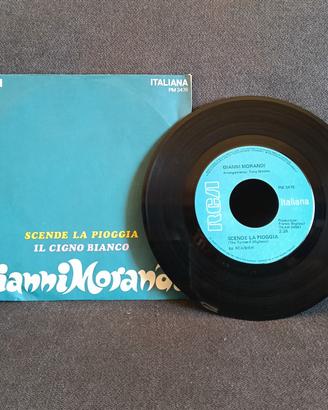 Gianni Morandi vinile 45 giri Scende la pioggia