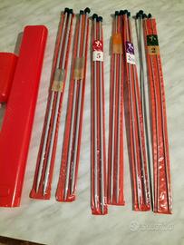 7 paia di ferri da maglia,dal numero 2 al numero 6