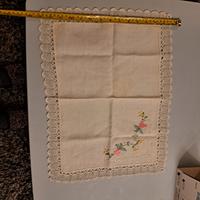 tovaglietta lino ricamata