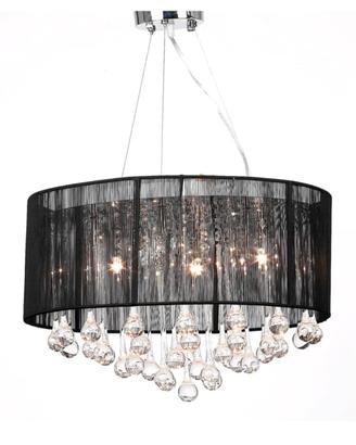 Lampadario VidaXl con cristalli e paralume
