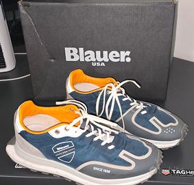 Sneakers Blauer estive taglia 43 blu arancio