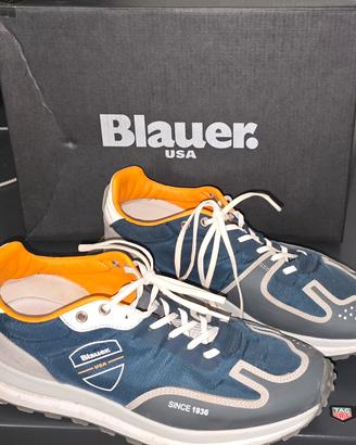Sneakers Blauer estive taglia 43 blu arancio