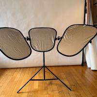 Lastolite Triflector MKII Silver/Gold + Cavalletto