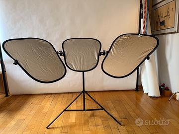 Lastolite Triflector MKII Silver/Gold + Cavalletto