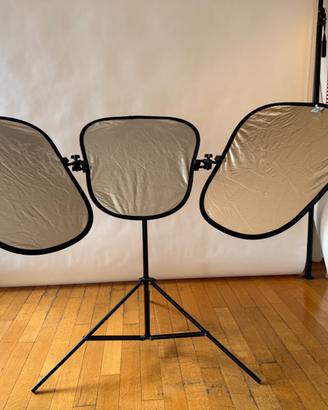 Lastolite Triflector MKII Silver/Gold + Cavalletto