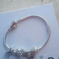 bracciale pandora cm 18 con charm 