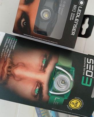 LAMPADE FRONTALI LED LENSER PER PESCA E CAMPEGGIO