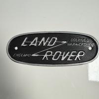 Land rover logo alluminio  Originale  anni 70