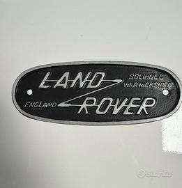 Land rover logo alluminio  Originale  anni 70