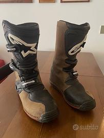 stivale Alpinestar TECH T colore marrone oliato