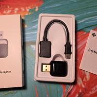 Dongle 2-in-1: Android Auto e CarPlay wireless