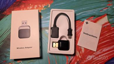 Dongle 2-in-1: Android Auto e CarPlay wireless