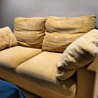 Divano 2 posti giallo ocra