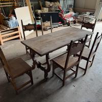 Tavolo fratino con 6  sedie
