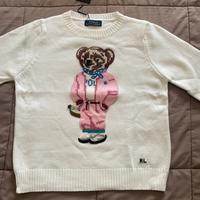 Maglione RL Con orsetto rosa
